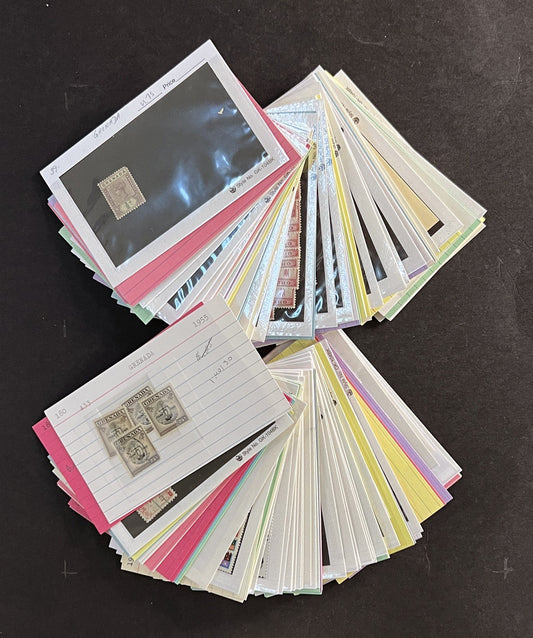 Grenada Stamp Collection on Dealer Cards $245 Cat Value ZAYIX 0825CB14521