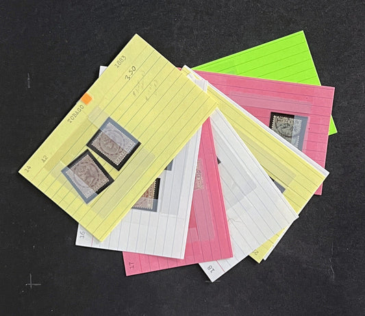 Tobago Stamp Collection on Dealer Cards $87 Catalog Value ZAYIX 0825CB14566