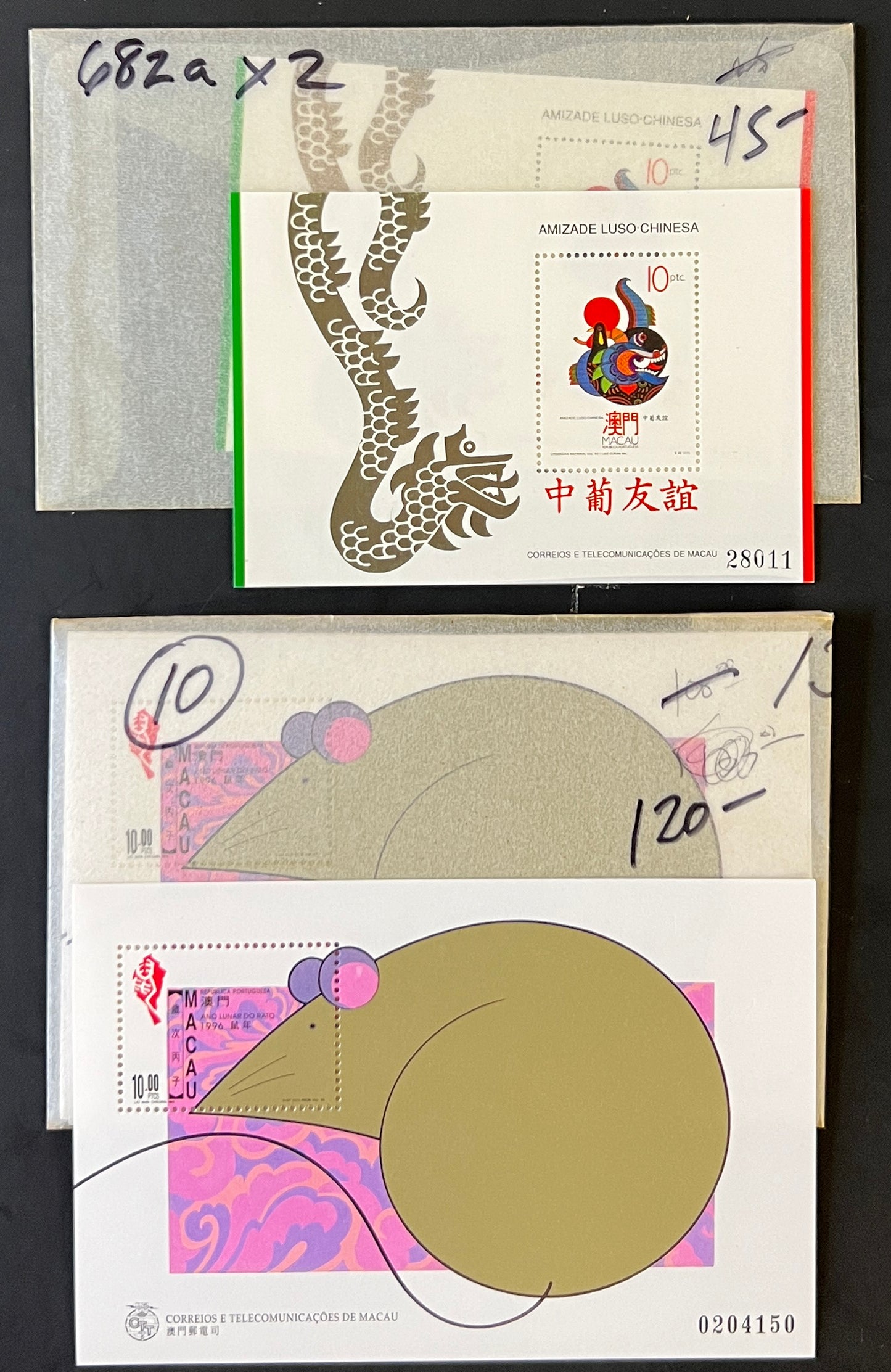 Macau Valuable Mint Stamp Collection Glassine Bags $2179+ CV (MNH) ZAYIX