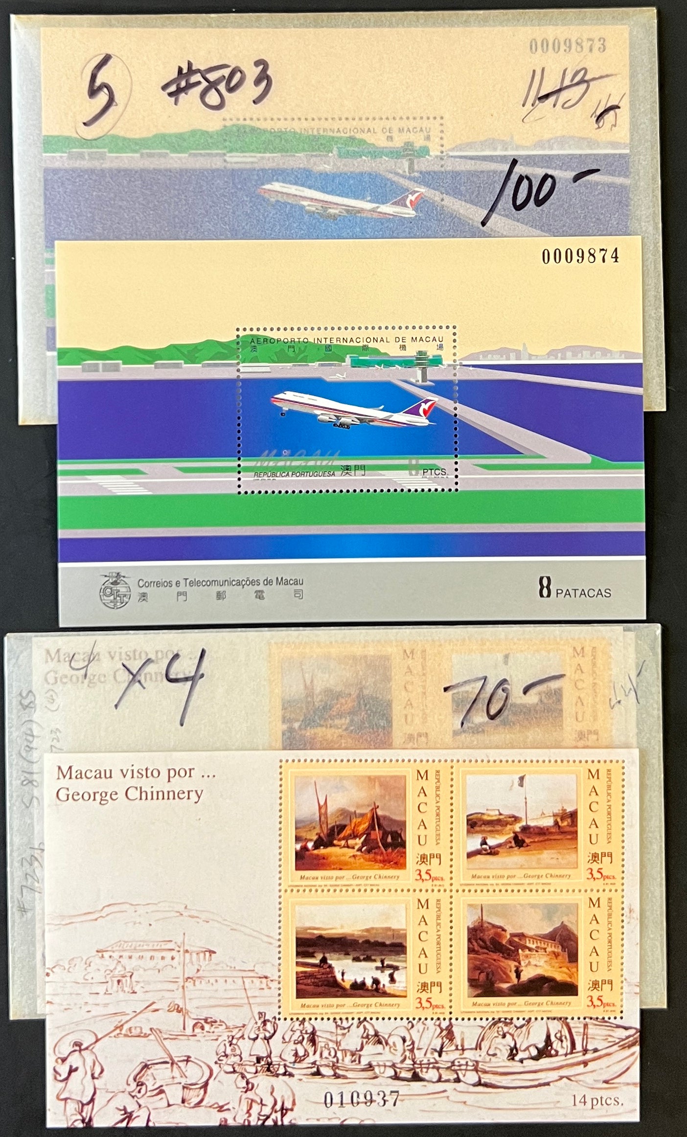 Macau Valuable Mint Stamp Collection Glassine Bags $2179+ CV (MNH) ZAYIX