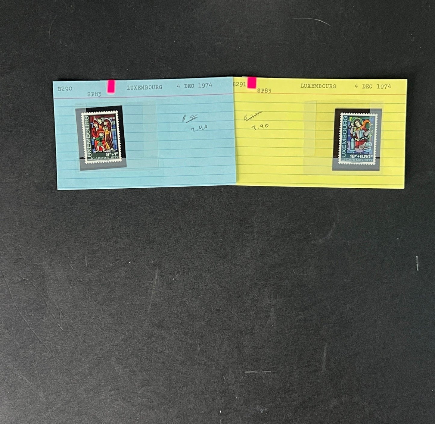 Luxembourg Stamp Collection on Dealer Cards $63 CV ZAYIX 0825CB414619