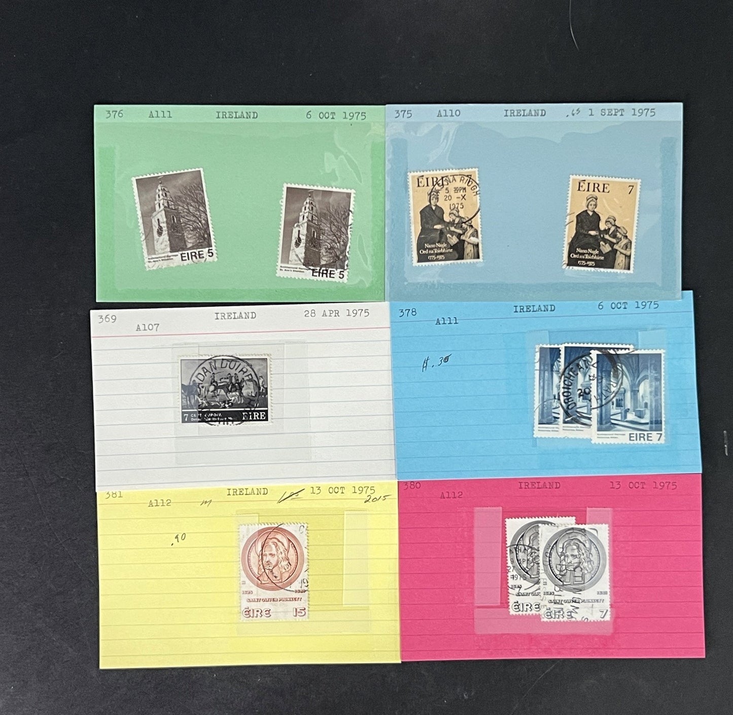 Ireland Stamp Collection MNH/MH/Used mix Dealer Cards $215 CV ZAYIX