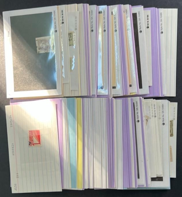 Austria Stamp Collection on Dealer Cards $248 CV ZAYIX 0825CB414630