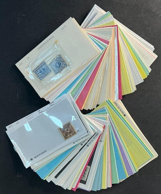 Czechoslovakia Stamp Collection BoB Mint/Used mix Dealer Cards $93 CV ZAYIX