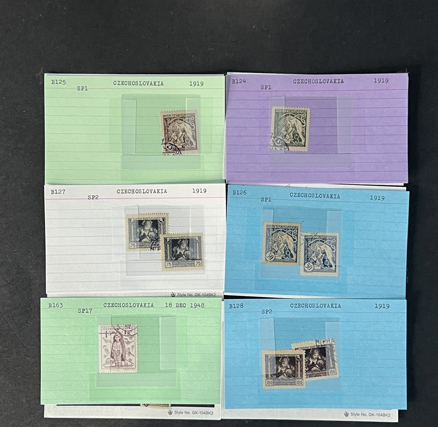 Czechoslovakia Stamp Collection BoB Mint/Used mix Dealer Cards $93 CV ZAYIX