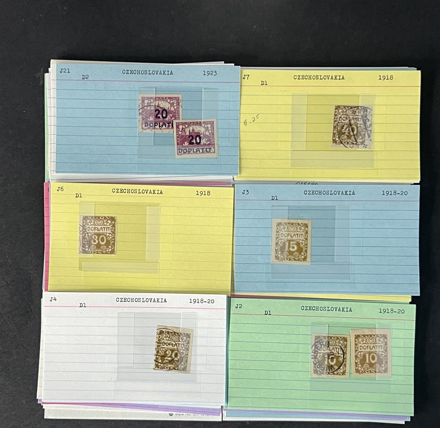 Czechoslovakia Stamp Collection BoB Mint/Used mix Dealer Cards $93 CV ZAYIX