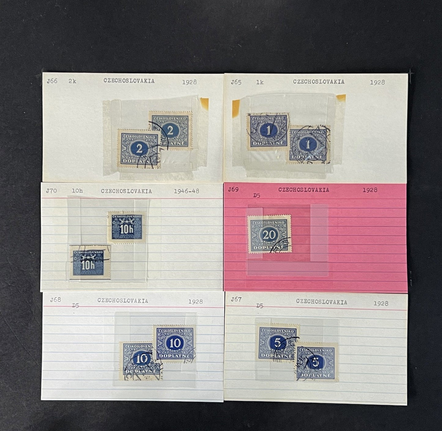 Czechoslovakia Stamp Collection BoB Mint/Used mix Dealer Cards $93 CV ZAYIX