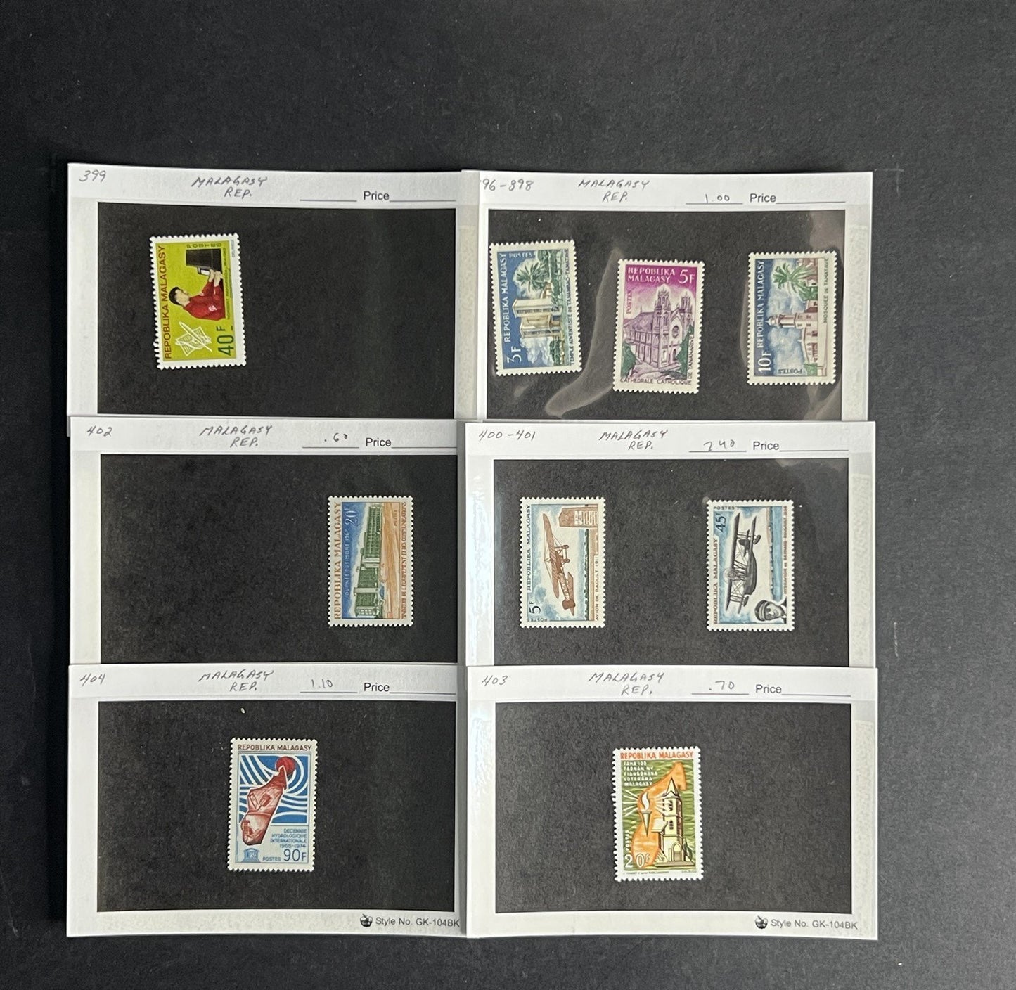 Madagascar & Malagasy Stamp Collection Dealer Cards $355 CV Mint & Used ZAYIX