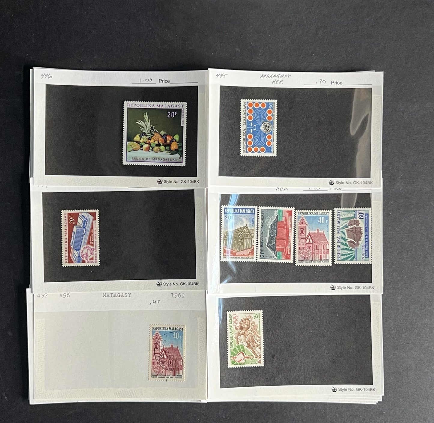Madagascar & Malagasy Stamp Collection Dealer Cards $355 CV Mint & Used ZAYIX