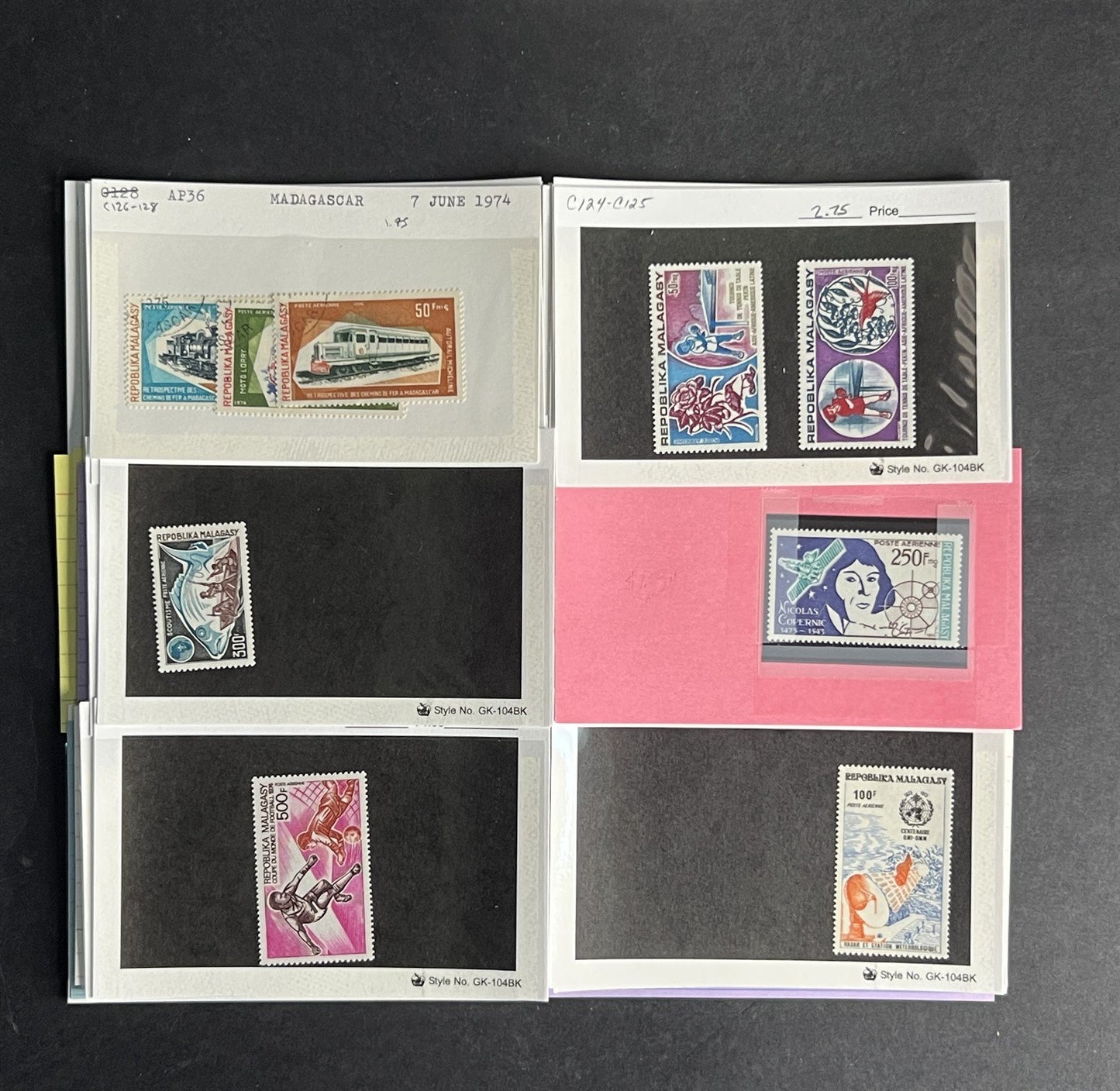 Madagascar & Malagasy Stamp Collection Dealer Cards $355 CV Mint & Used ZAYIX