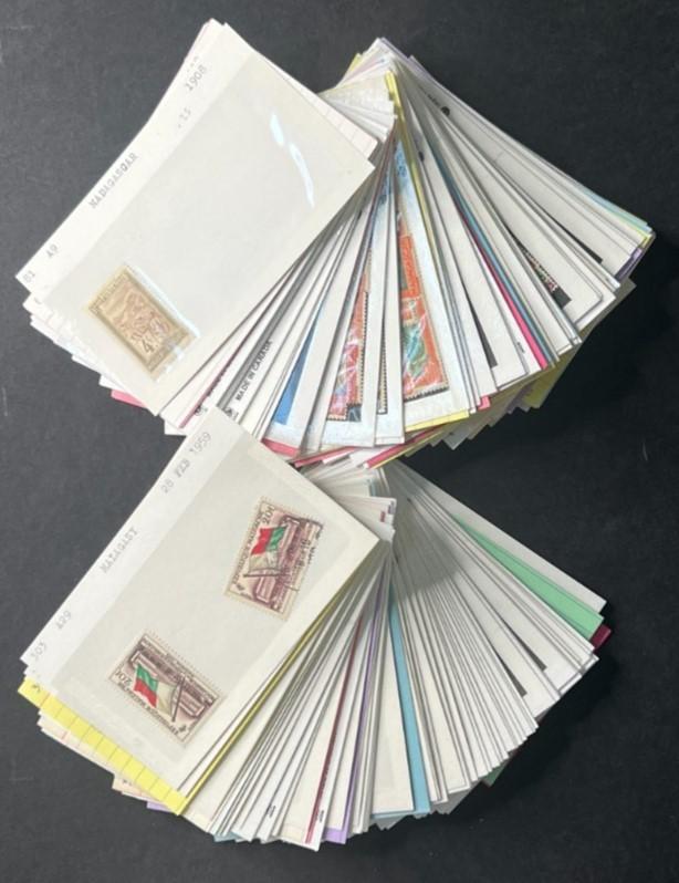 Madagascar & Malagasy Stamp Collection Dealer Cards $226 CV Mint & Used ZAYIX