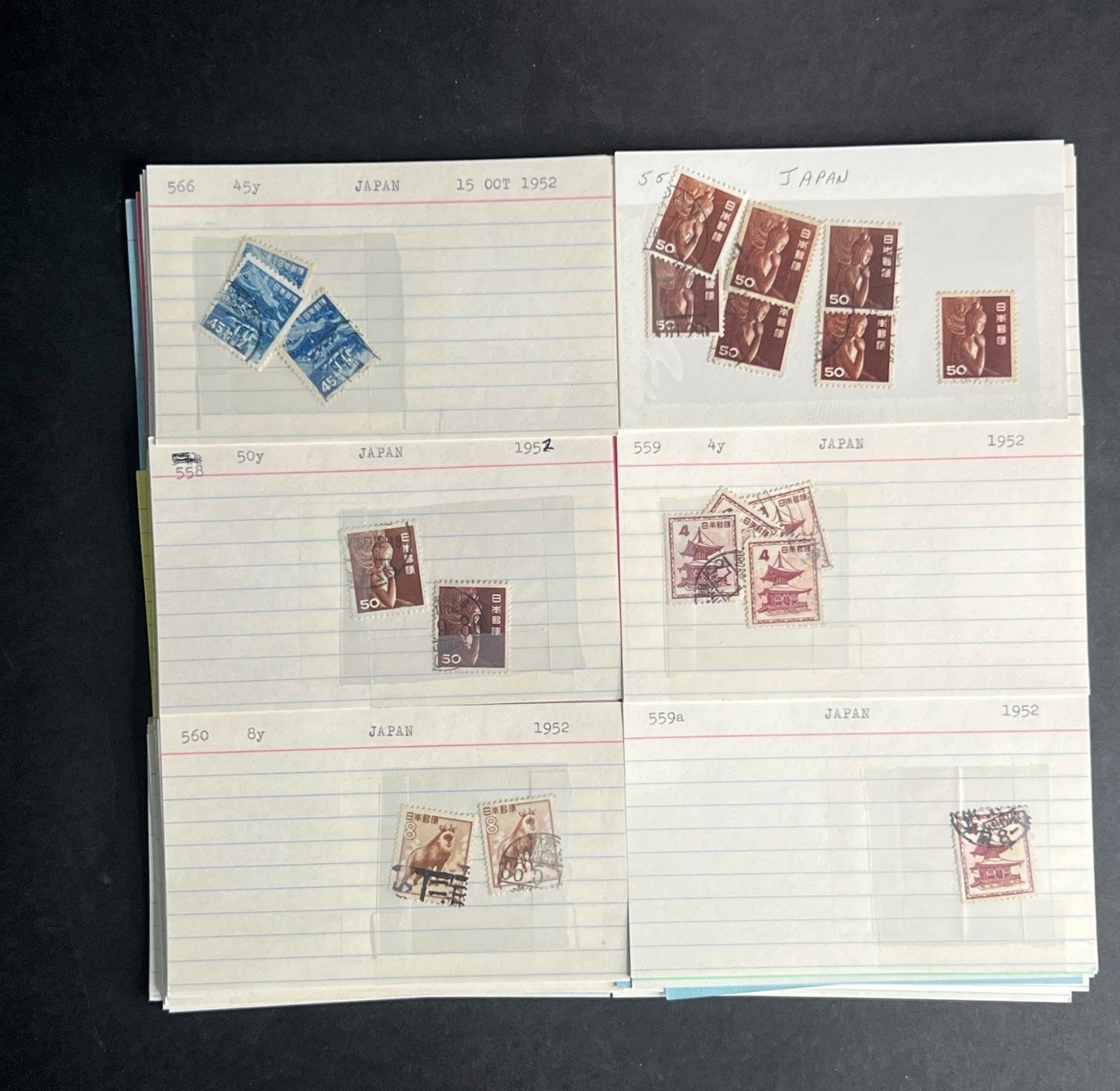 Japan Stamp Collection Dealer Cards $345 CV Mint & Used ZAYIX