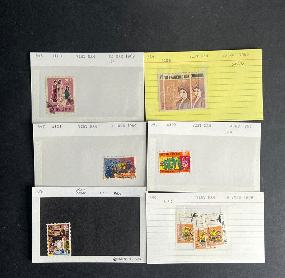 Vietnam Stamp Collection Dealer Cards $163 CV Mint & Used ZAYIX