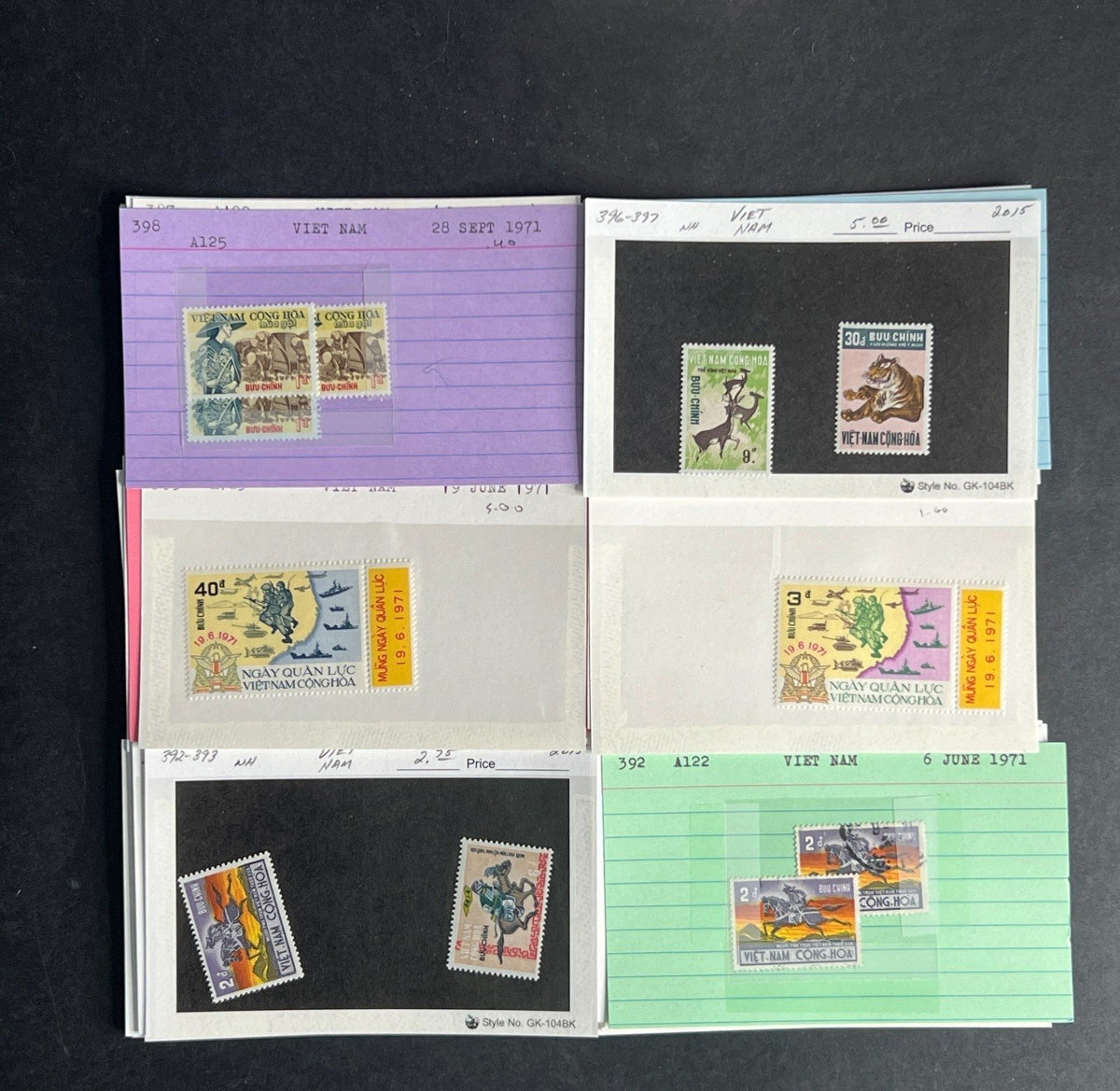 Vietnam Stamp Collection Dealer Cards $163 CV Mint & Used ZAYIX