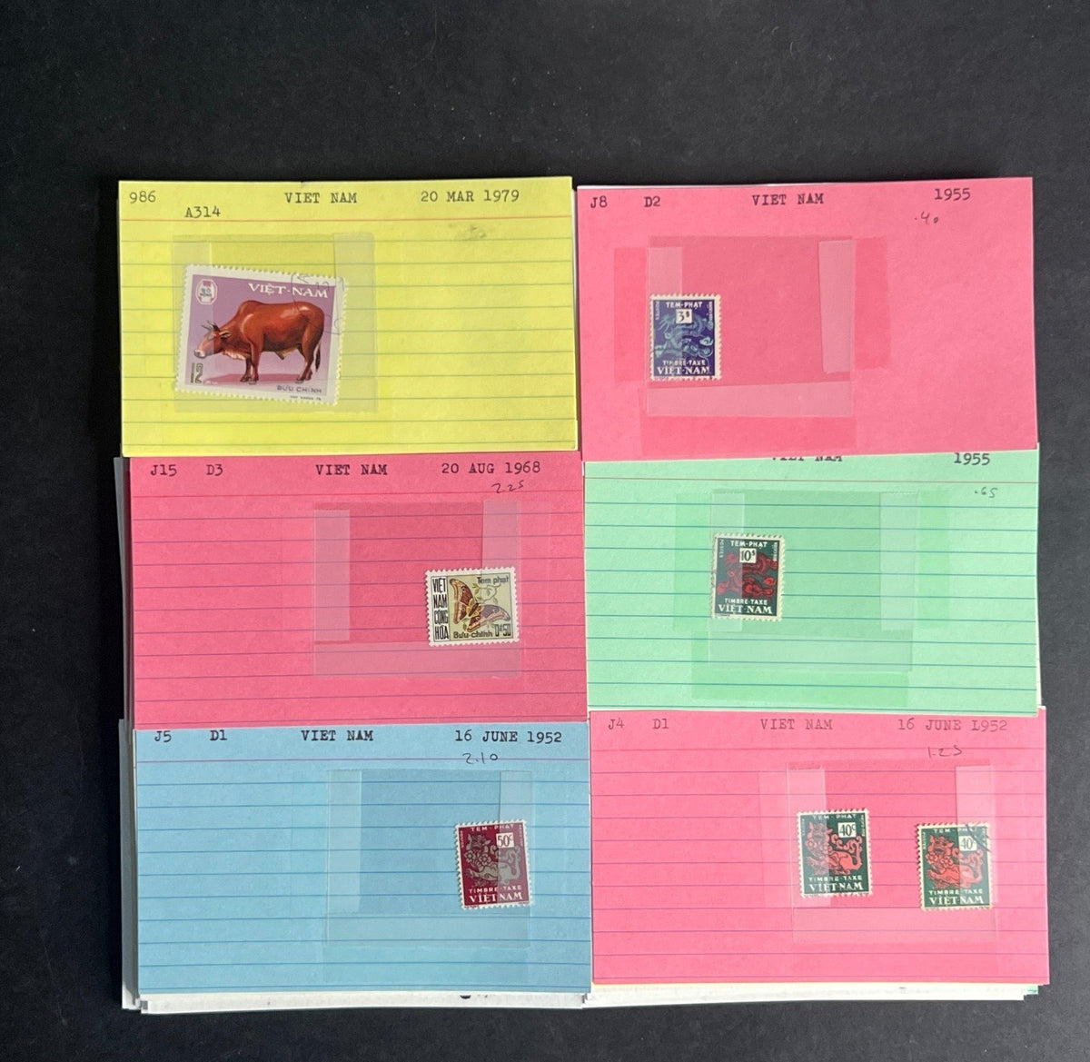 Vietnam Stamp Collection Dealer Cards $163 CV Mint & Used ZAYIX