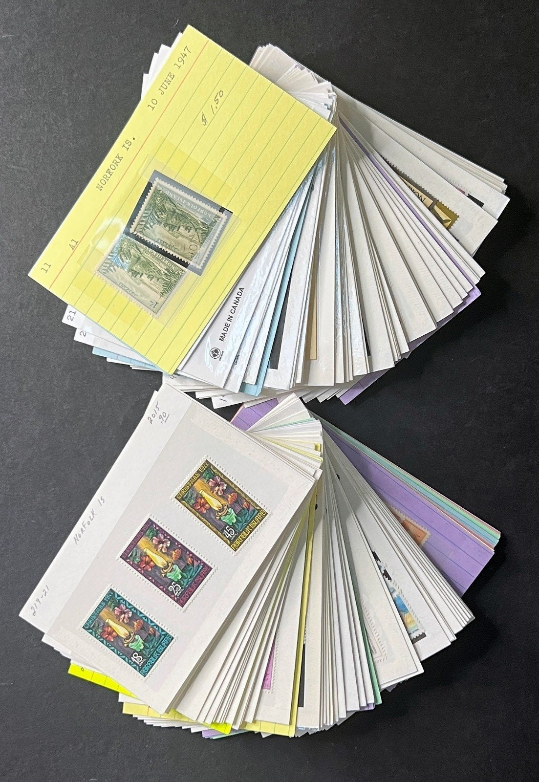 Norfolk Island Stamp Collection Dealer Cards $312 CV Mint & Used ZAYIX