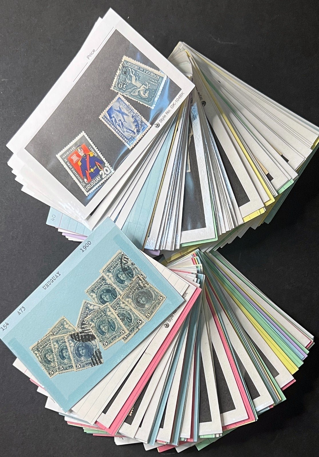 Uruguay Stamp Collection Dealer Cards $171 CV Mint & Used ZAYIX
