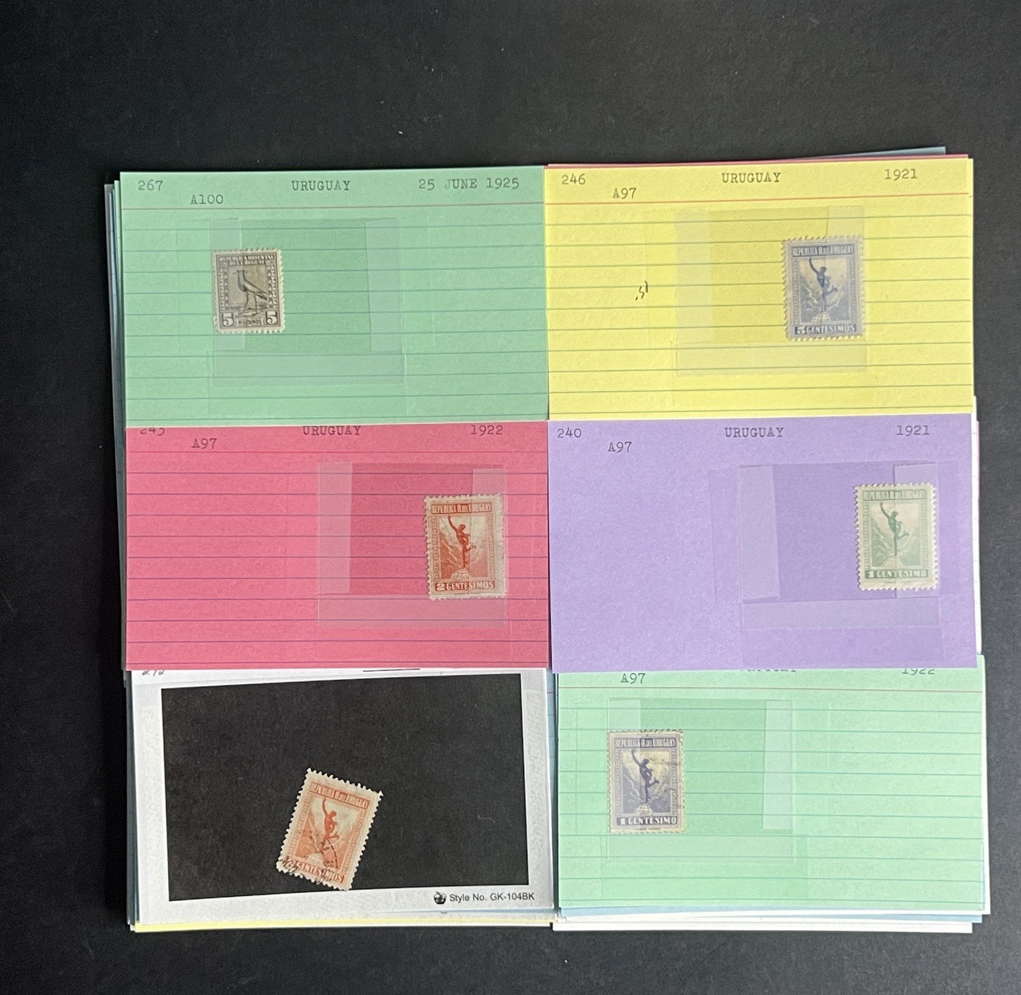 Uruguay Stamp Collection Dealer Cards $171 CV Mint & Used ZAYIX
