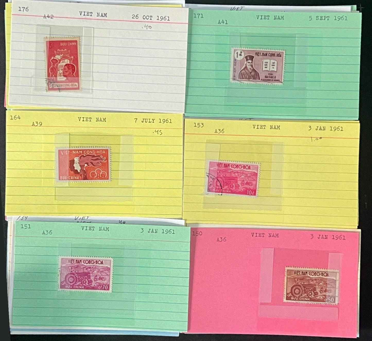 Vietnam Stamp Collection Dealer Cards $158 CV Mint & Used ZAYIX