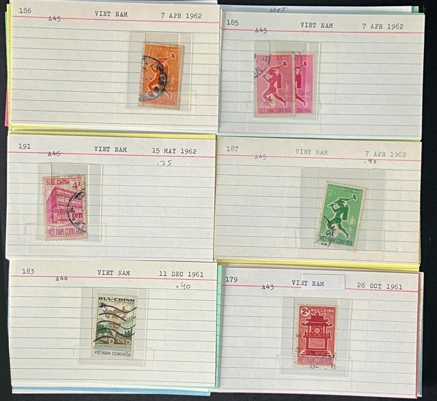 Vietnam Stamp Collection Dealer Cards $158 CV Mint & Used ZAYIX