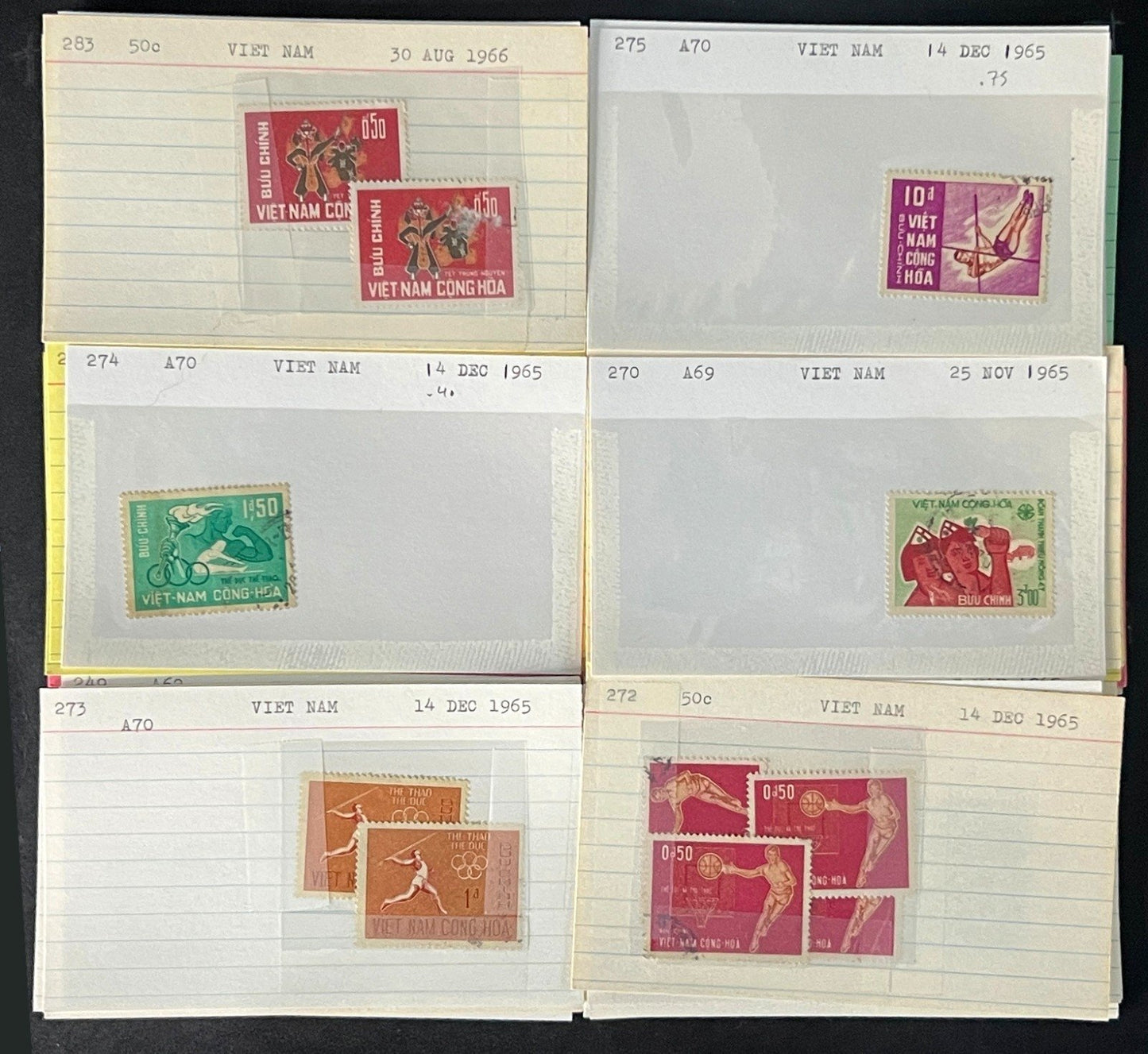 Vietnam Stamp Collection Dealer Cards $158 CV Mint & Used ZAYIX