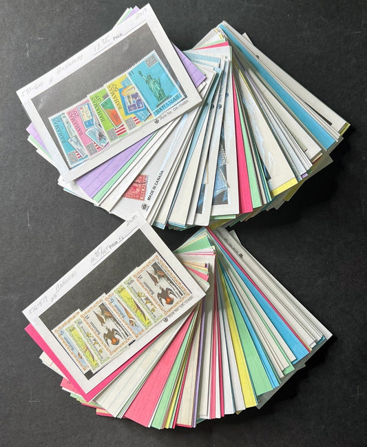 Bahamas Stamp Collection Dealer Cards $383 CV Mint & Used ZAYIX