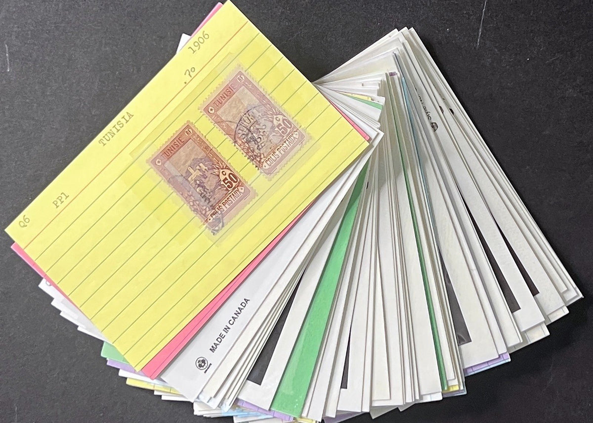 Tunisia Stamp Collection Dealer Cards $51 CV Mint & Used ZAYIX