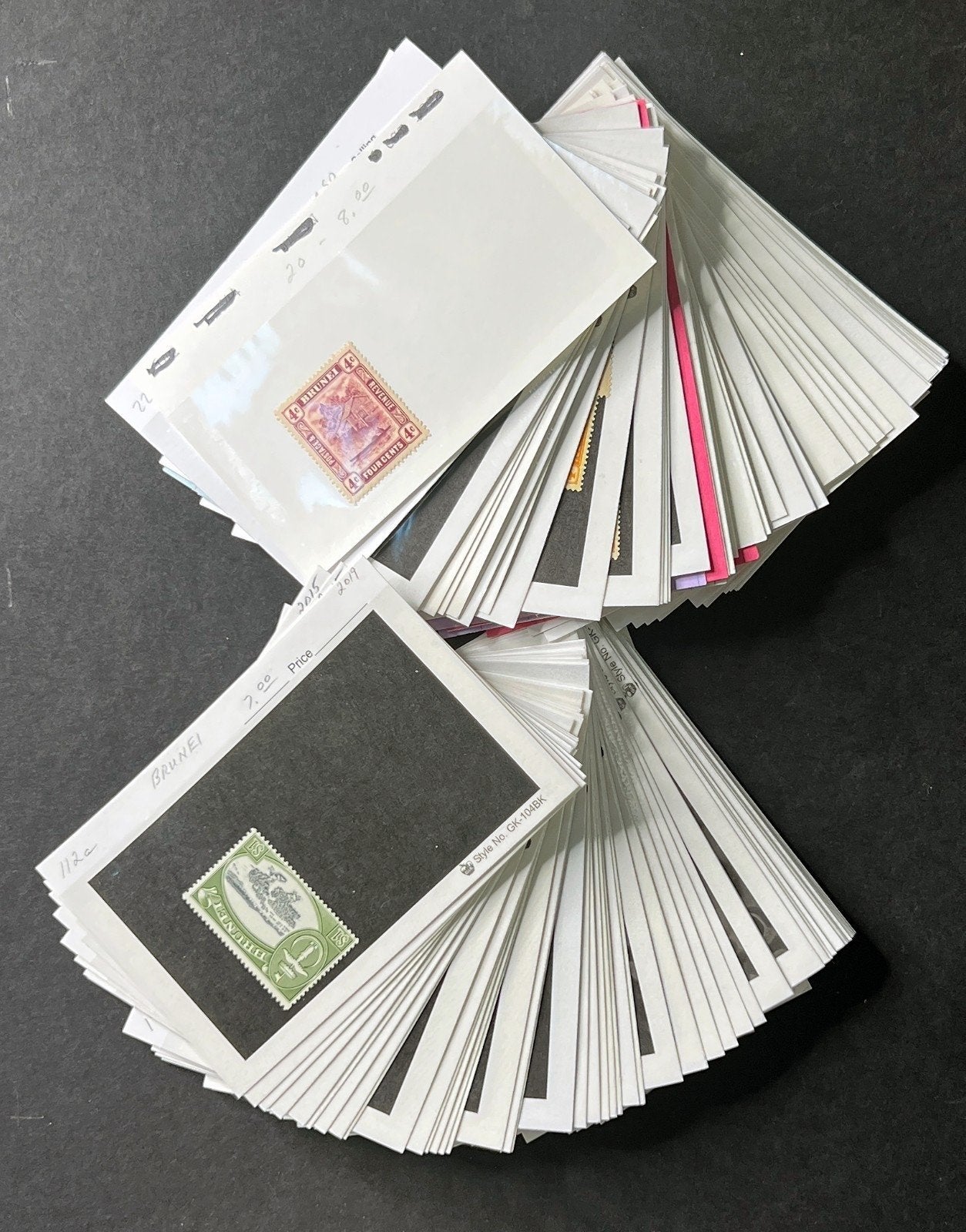 Brunei Stamp Collection Dealer Cards $510 CV Mint & Used ZAYIX