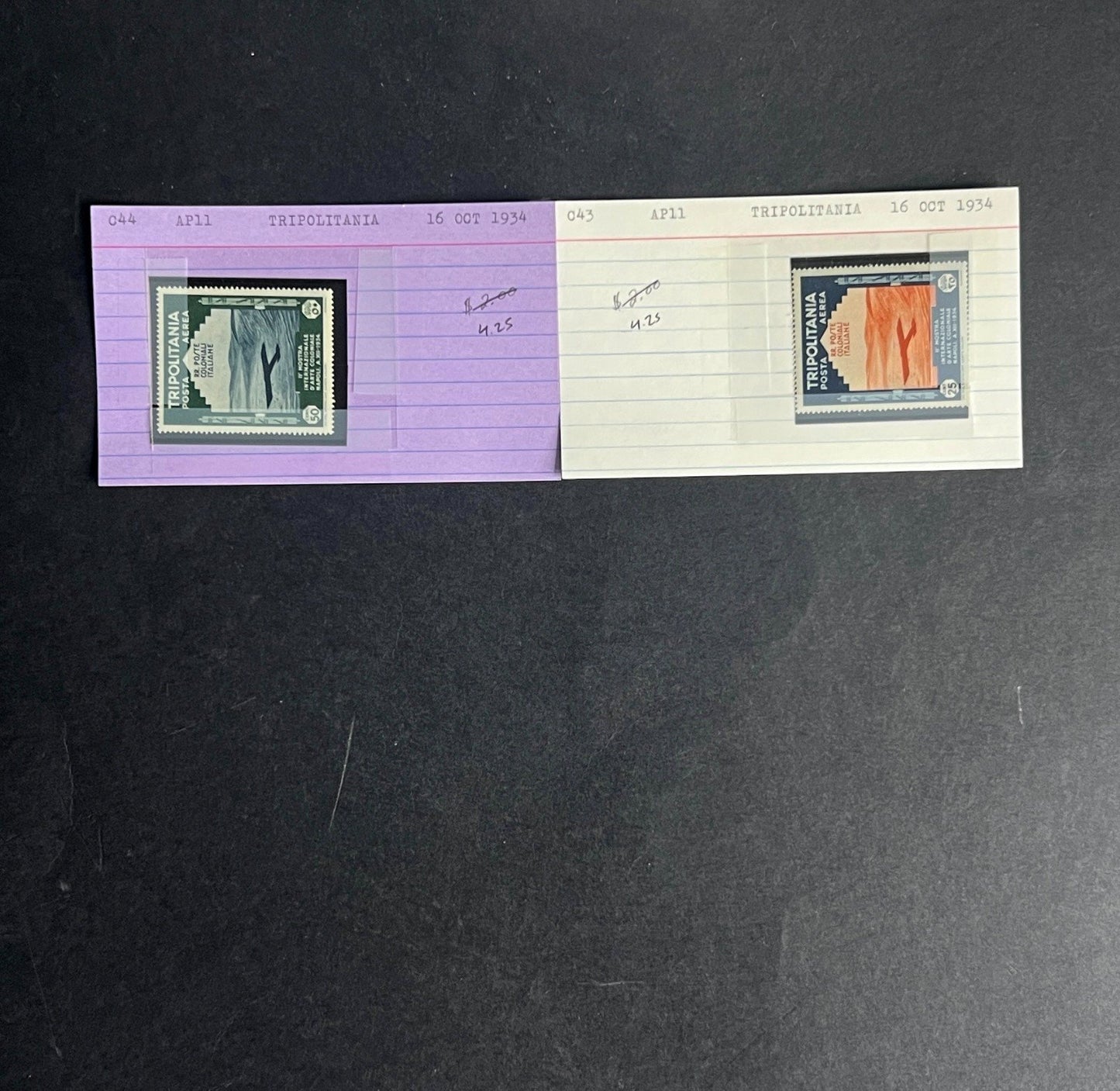 Tripolitania Stamp Collection Dealer Cards $192 CV Mint & Used ZAYIX