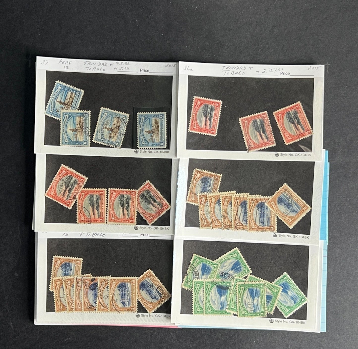 Trinidad & Tobago Stamp Collection Dealer Cards $512 CV Mint & Used ZAYIX