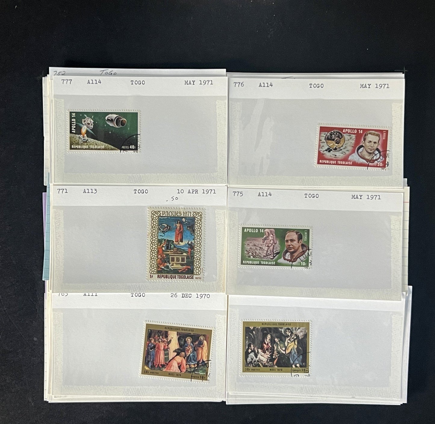 Togo Stamp Collection Dealer Cards $83 CV Mint & Used ZAYIX
