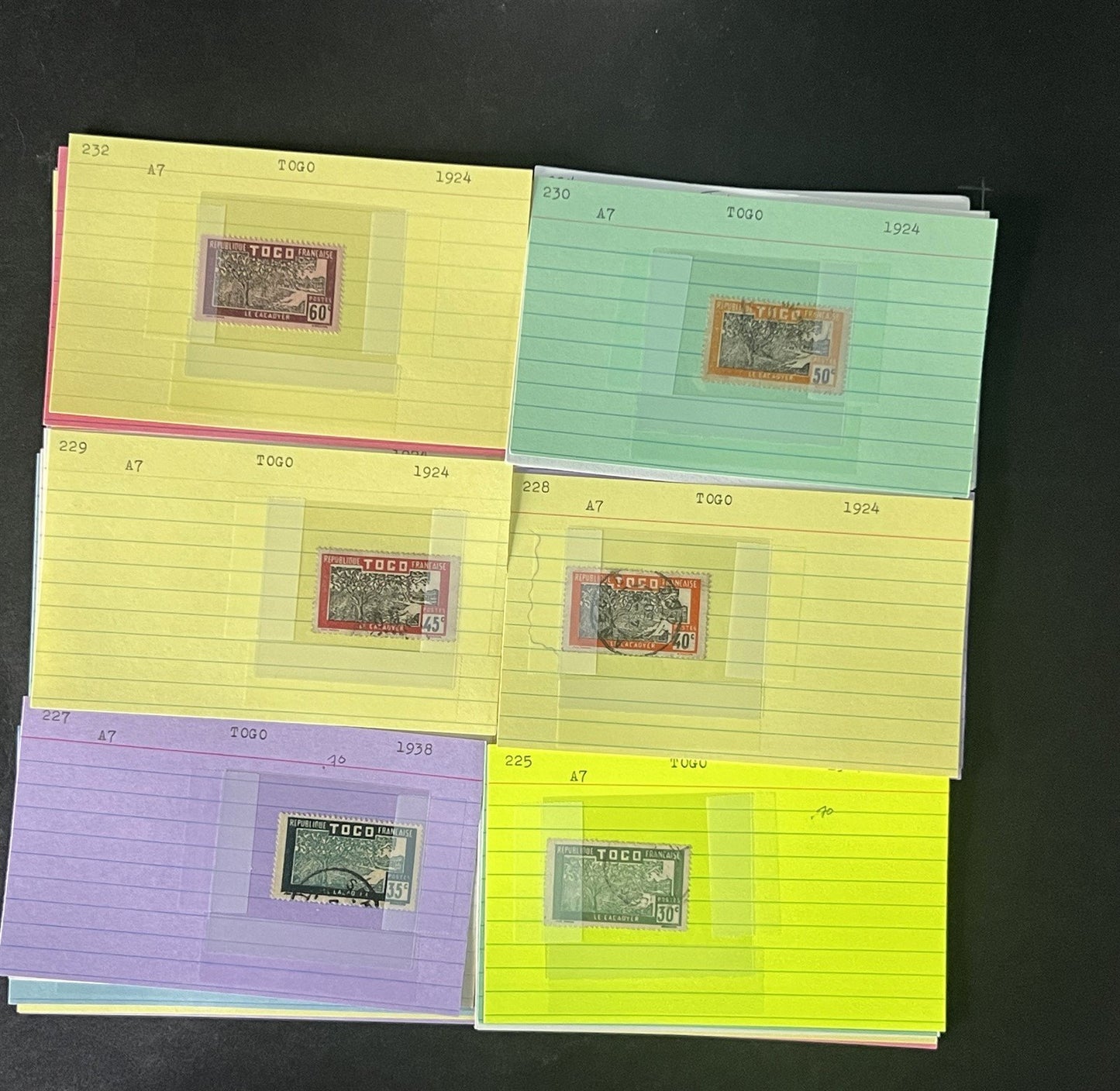 Togo Stamp Collection Dealer Cards $117 CV Mint & Used ZAYIX