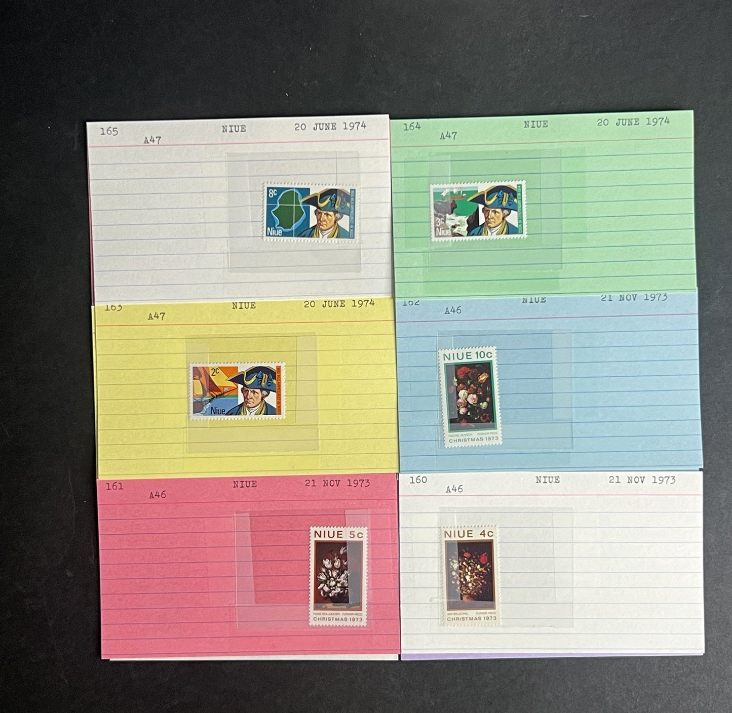 Niue Stamp Collection Dealer Cards $239 CV Mint & Used ZAYIX