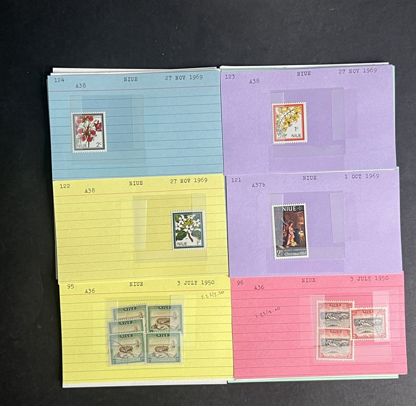 Niue Stamp Collection Dealer Cards $239 CV Mint & Used ZAYIX