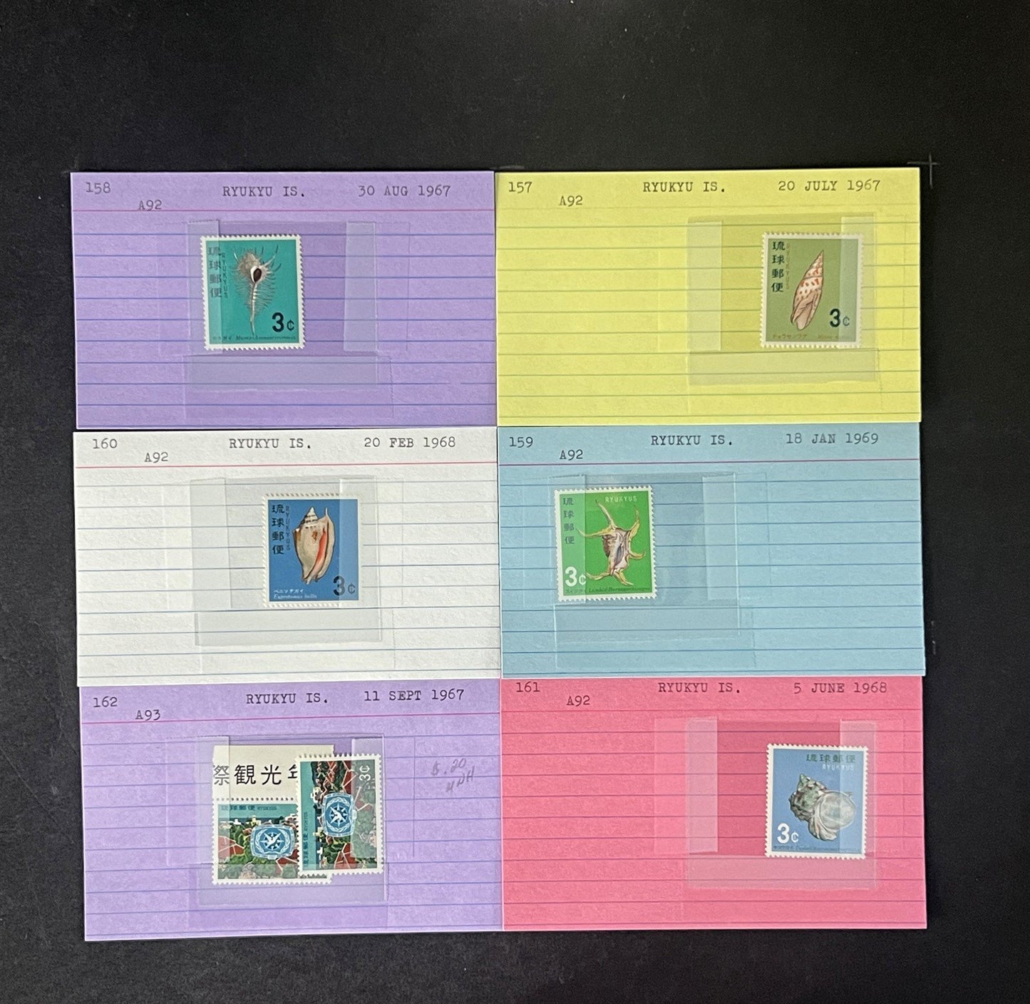 Ryukyu Island Stamp Collection Dealer Cards $120 CV Mint & Used ZAYIX