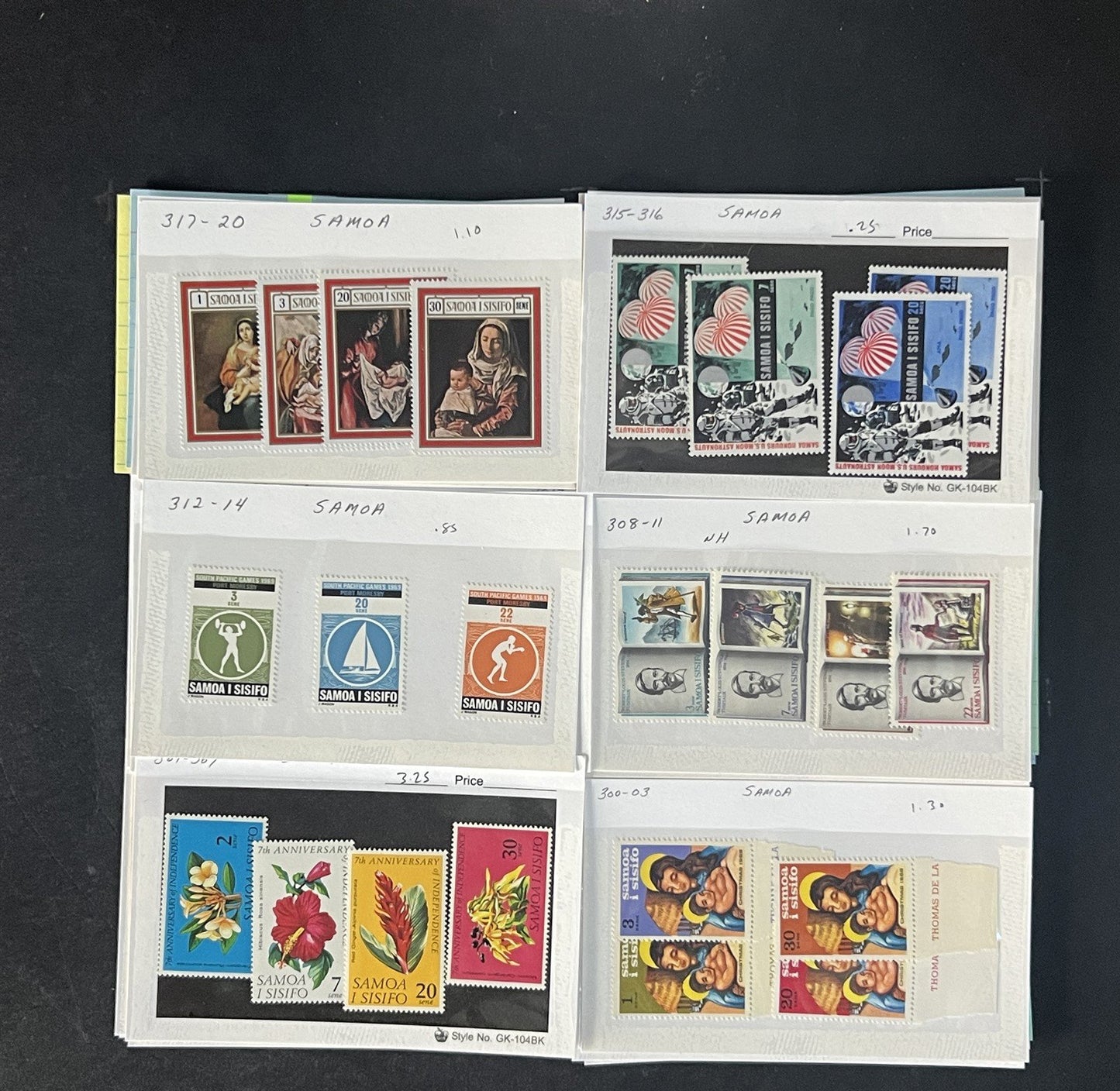 Samoa Stamp Collection Dealer Cards $532 CV Mint & Used ZAYIX