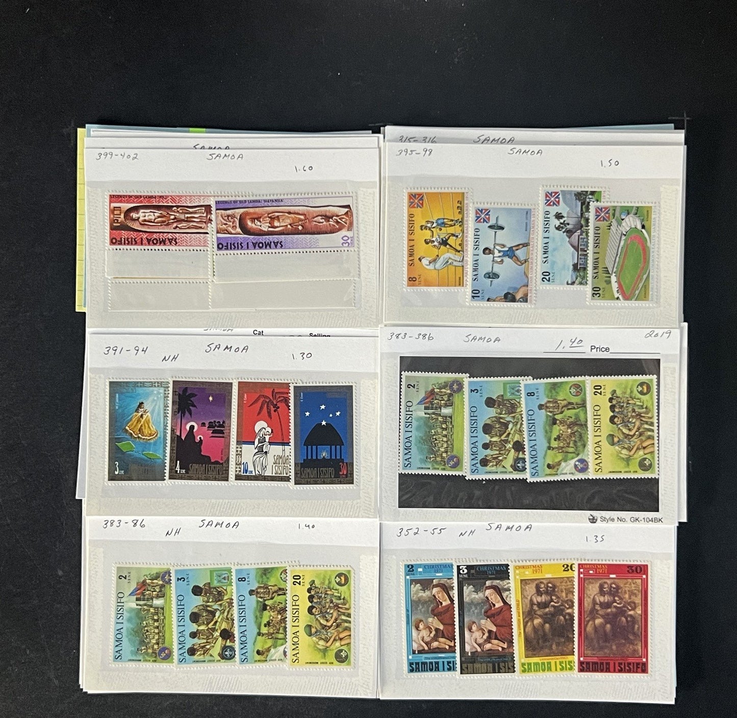 Samoa Stamp Collection Dealer Cards $532 CV Mint & Used ZAYIX