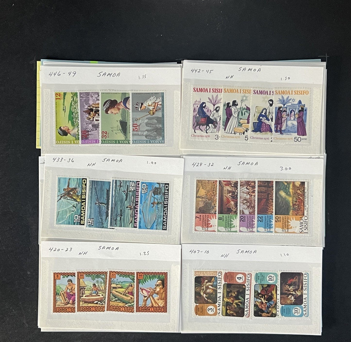 Samoa Stamp Collection Dealer Cards $532 CV Mint & Used ZAYIX