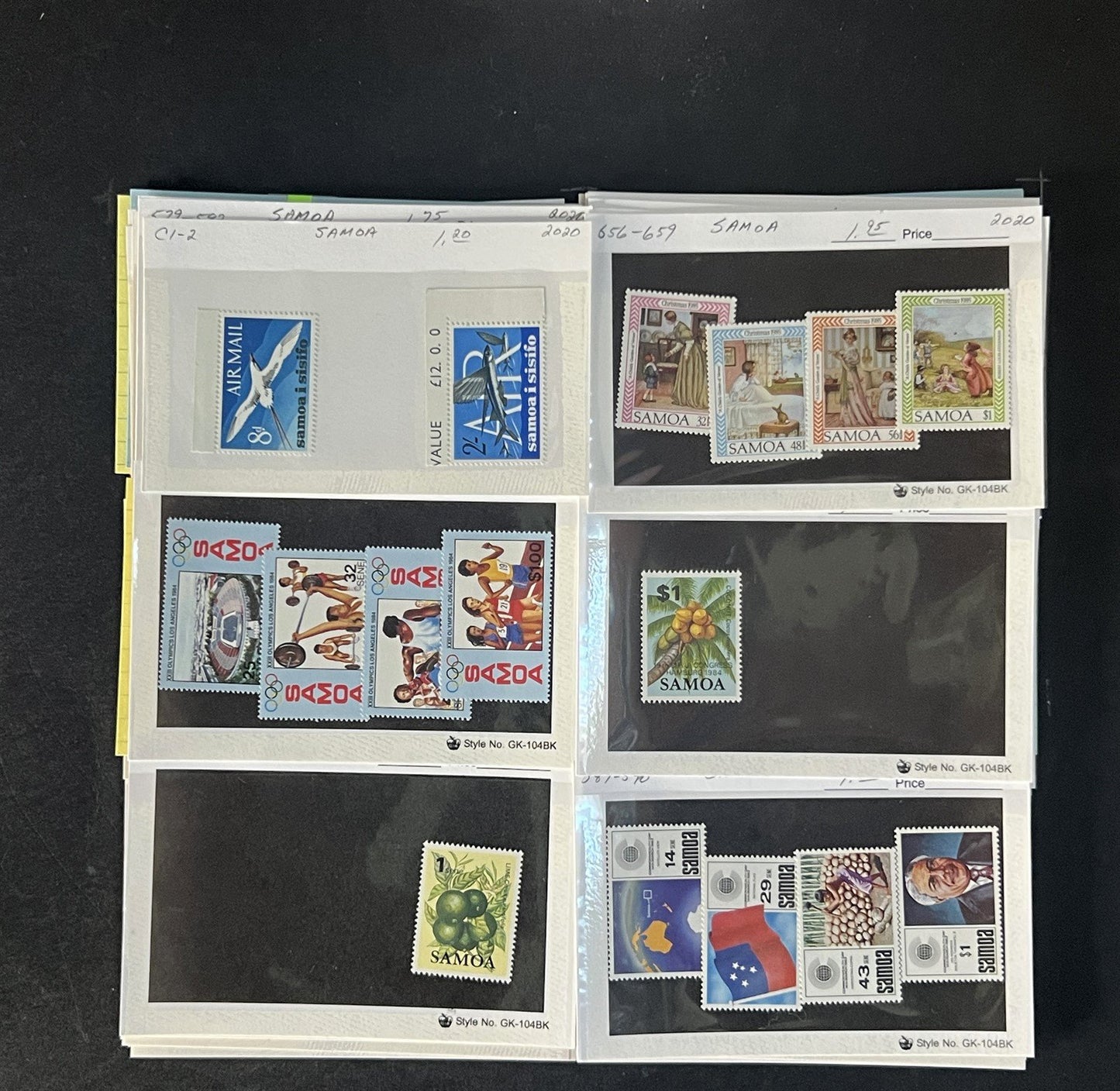 Samoa Stamp Collection Dealer Cards $532 CV Mint & Used ZAYIX