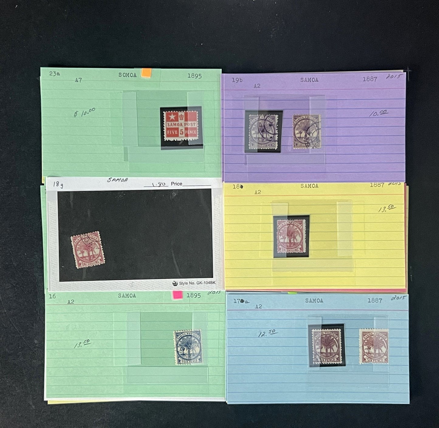 Samoa Stamp Collection Dealer Cards $532 CV Mint & Used ZAYIX