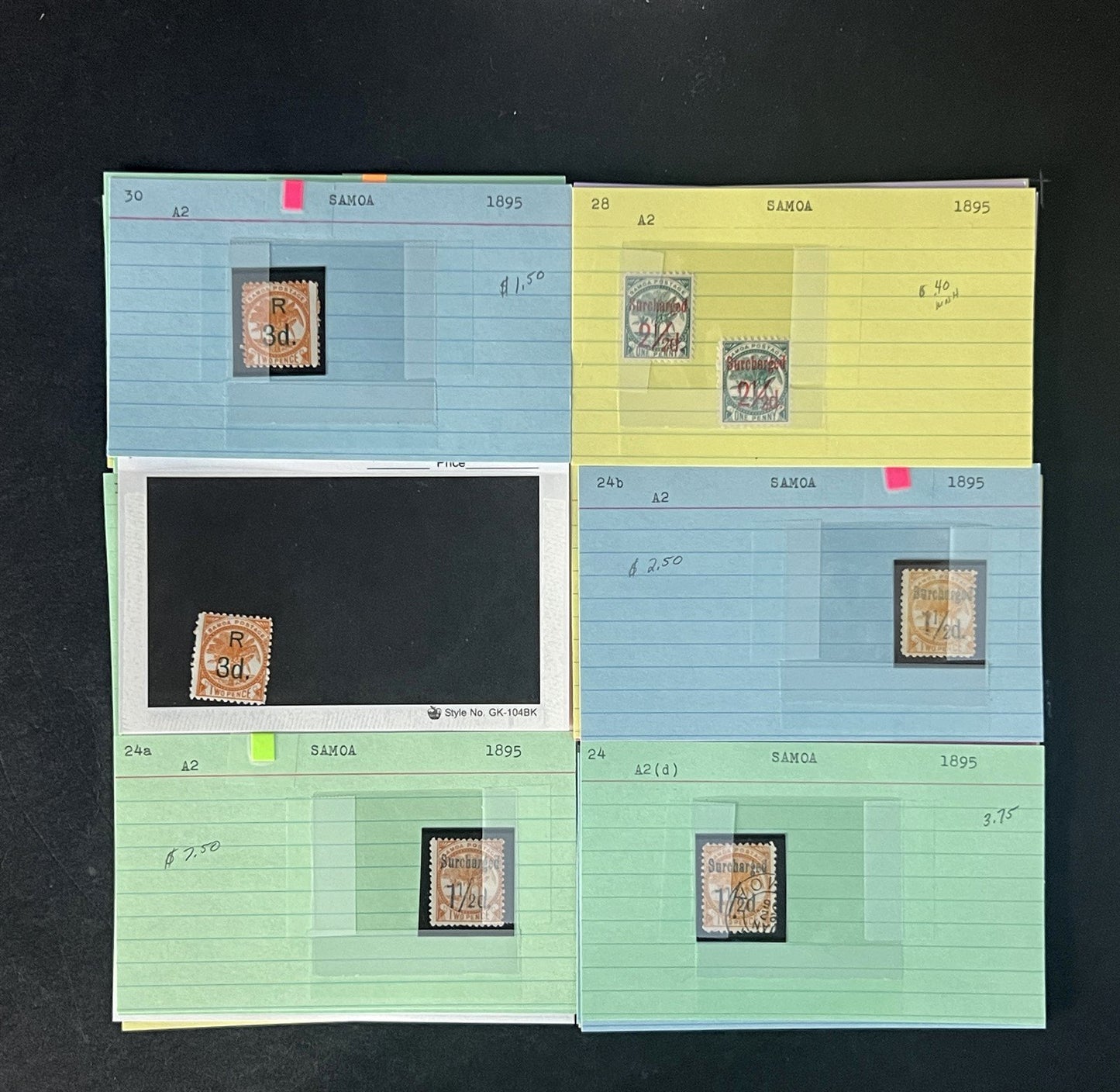 Samoa Stamp Collection Dealer Cards $532 CV Mint & Used ZAYIX