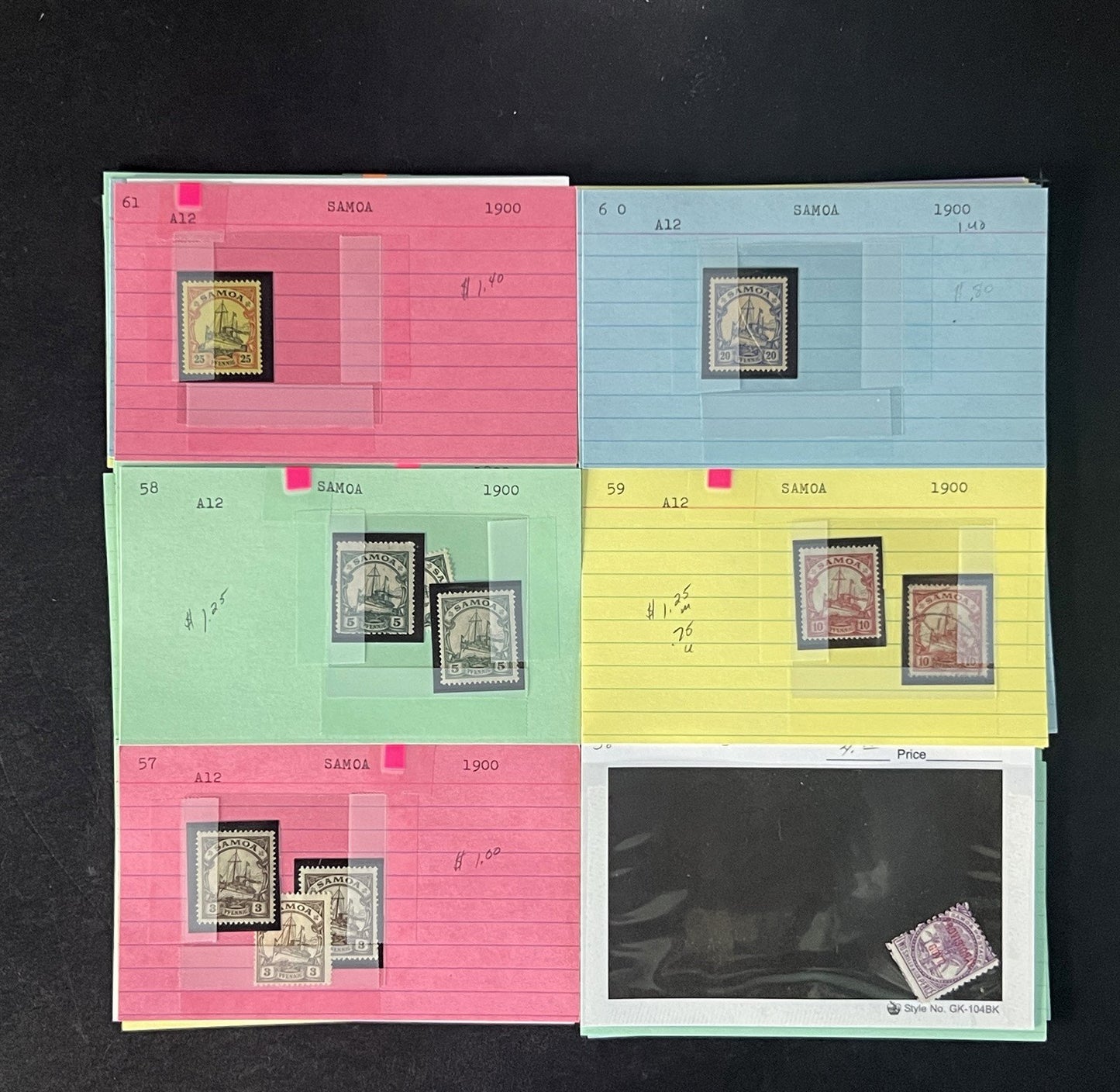 Samoa Stamp Collection Dealer Cards $532 CV Mint & Used ZAYIX