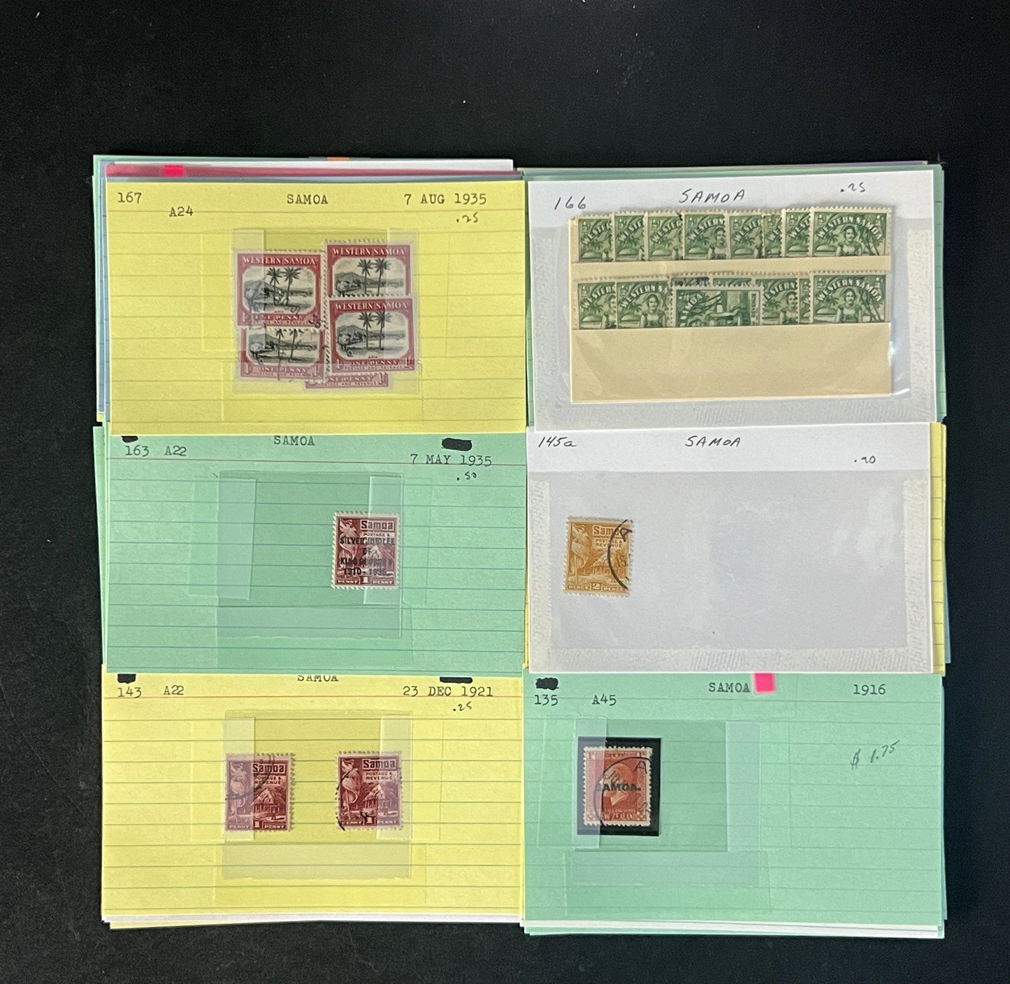 Samoa Stamp Collection Dealer Cards $532 CV Mint & Used ZAYIX