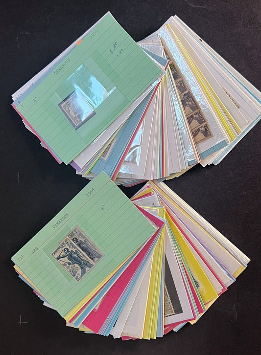 Cameroun Stamp Collection Dealer Cards $188 CV Mint & Used ZAYIX