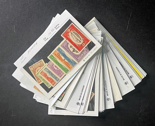 Armenia Stamp Collection Dealer Cards $217 CV Mint & Used ZAYIX