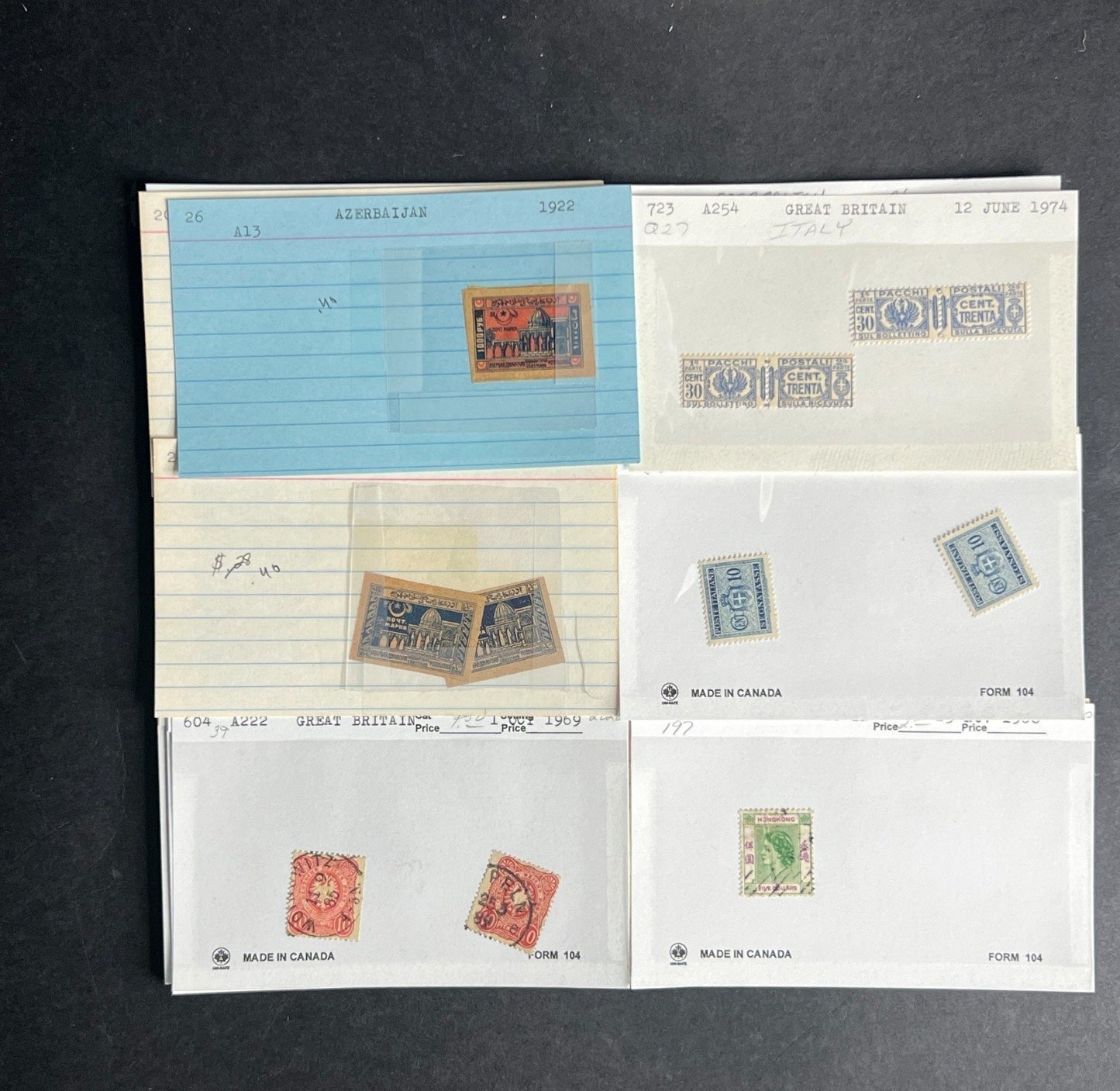 Azerbaijan Stamp Collection Dealer Cards $87 CV Mint & Used ZAYIX