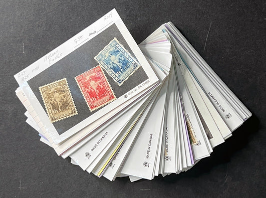 Belgian Congo Stamp Collection Dealer Cards $70 CV Mint & Used ZAYIX