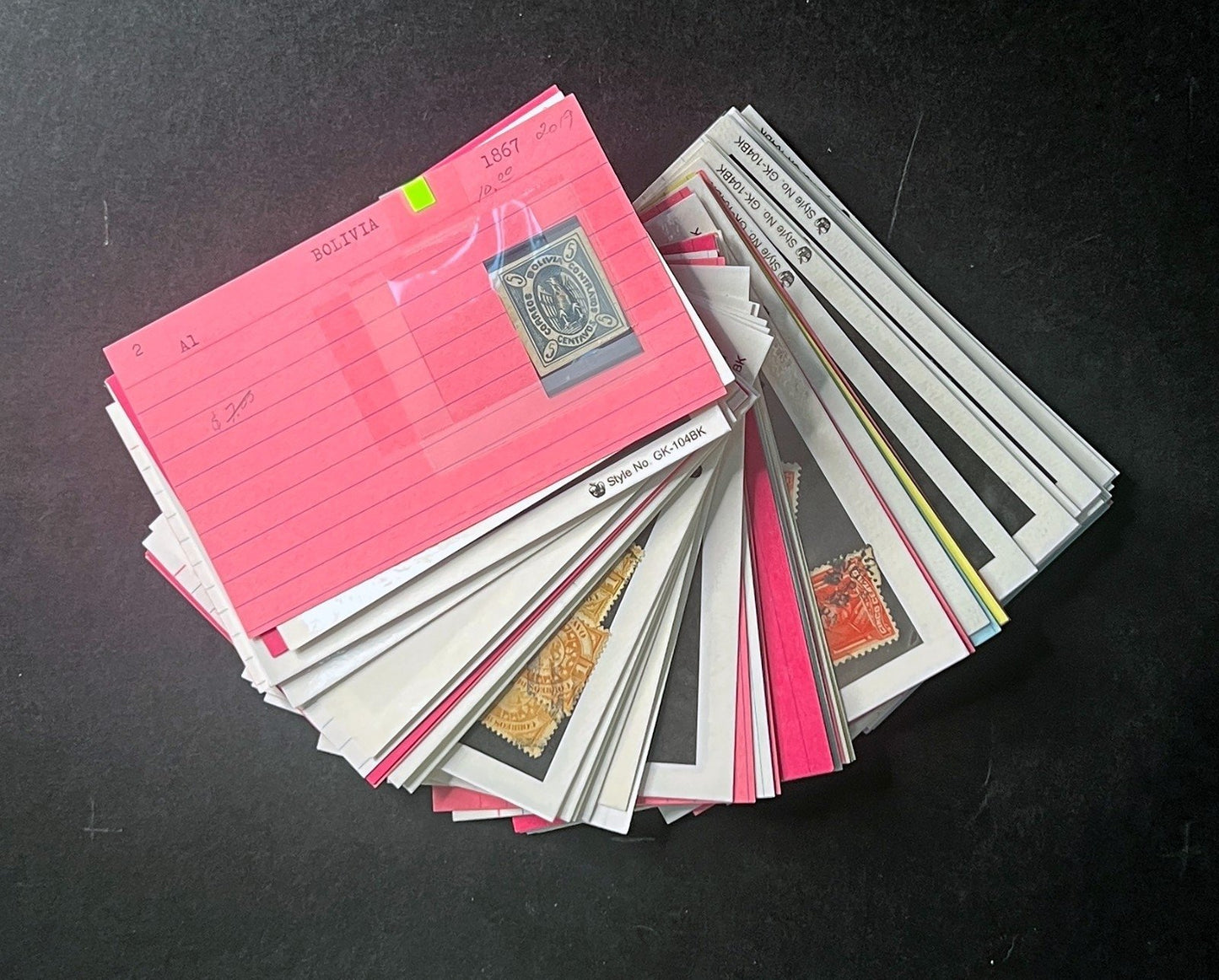 Bolivia Stamp Collection Dealer Cards $425 CV Mint & Used ZAYIX