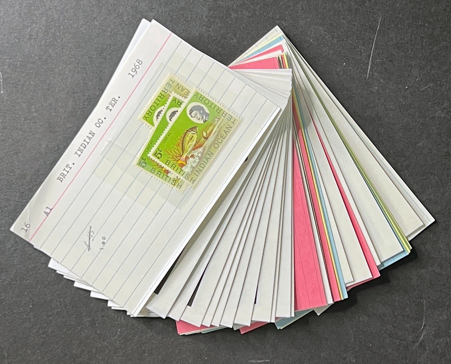 British Indian Ocean BIOT Stamp Collection Dealer Cards $98 CV Mint & Used ZAYIX