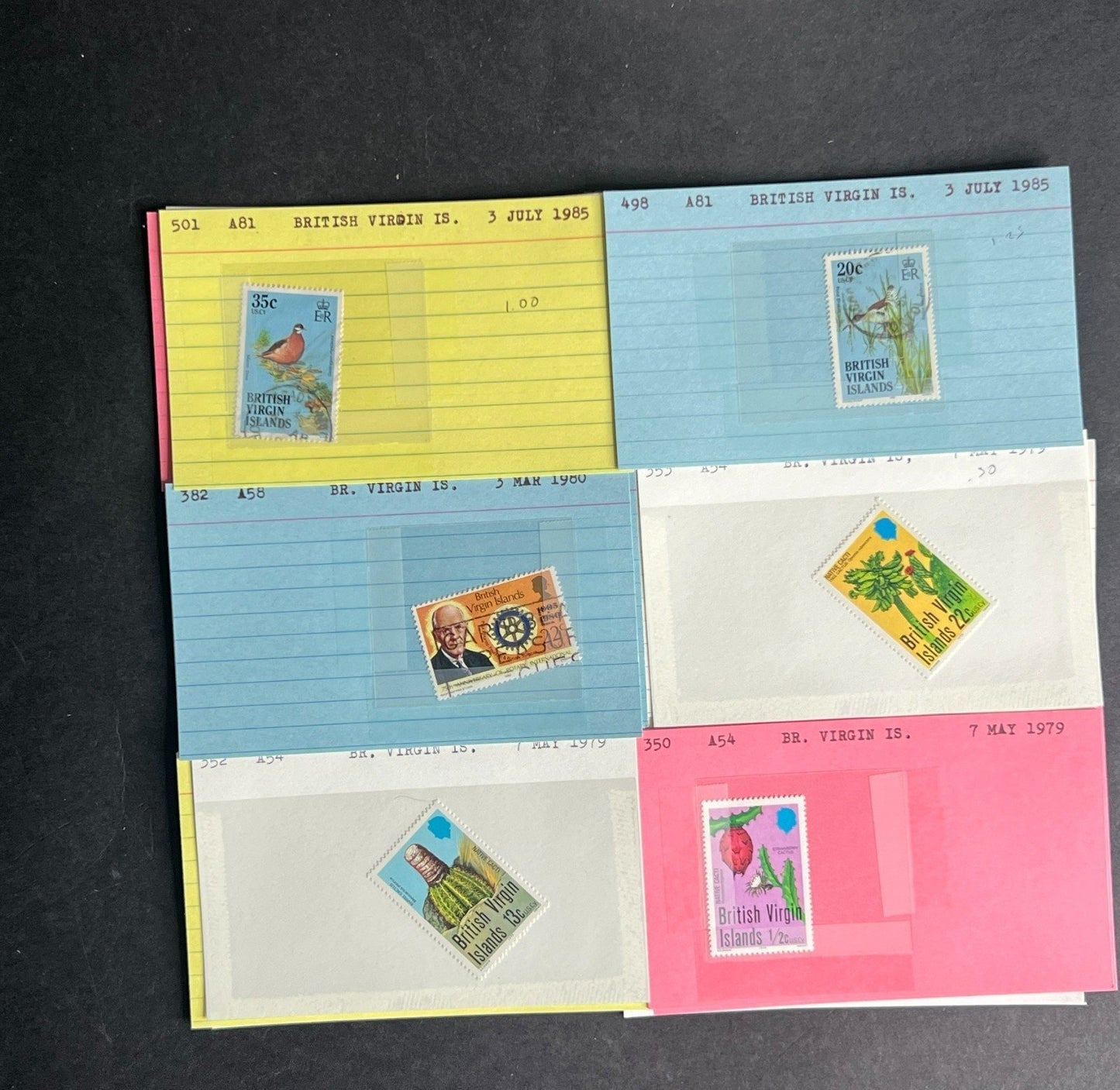 British Indian Ocean BIOT Stamp Collection Dealer Cards $98 CV Mint & Used ZAYIX